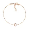Outlet Bracciale Con Cuore In Argento Rosè Gioielli Coccole | BRGOCUR3 Donna Gioielli Moda Donna