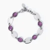 New Bracciale Con Elementi In Glass Viola Donna Gioielli | 232337 Donna Gioielli Moda Donna