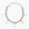 Outlet Bracciale Con Pendenti Cuore Donna Gioielli | 231792 Donna Gioielli Moda Donna