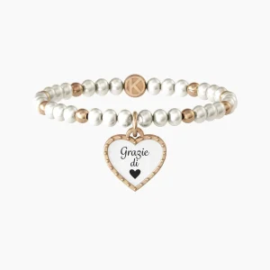 New Bracciale Con Perle Coltivate "Grazie di cuore" Gioielli | 732101 Donna Gioielli Moda Donna | Idee Regalo