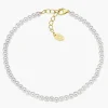 Best Bracciale con Perle di Cristallo 3 mm |  BRPE30SWGB16 Donna Gioielli Moda Donna