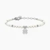 Best Bracciale Con Perle E Quadrifoglio Gioielli | 732336 Donna Gioielli Moda Donna | Idee Regalo