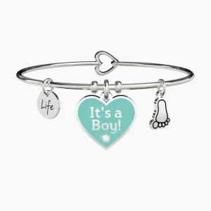 New Bracciale Cuore It's A Boy Gioielli Special Moments | 731711 Donna Gioielli Moda Donna | Idee Regalo
