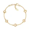 Outlet Bracciale "Cuore Multiplo" In Argento Dorato Gioielli Coccole |  BRGOCUG1 Donna Gioielli Moda Donna