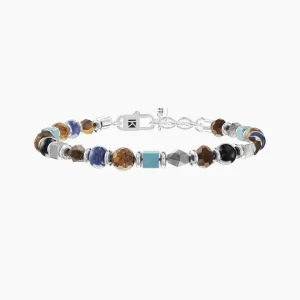 New Bracciale Da Uomo Con Agata Nera E Pietre Gioielli | 732300 Uomo Gioielli Moda Uomo | Idee Regalo