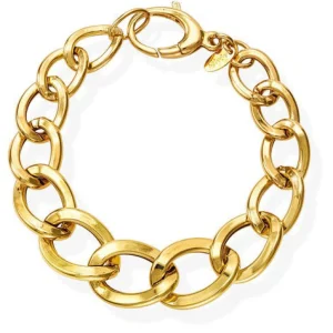 Outlet Bracciale Donna A Catena In Argento Dorato Gioielli | BRPR05G Donna Gioielli Moda Donna