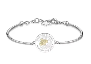 Sale Bracciale Donna Acciaio Ape Chakra Gioielli | BHK283 Donna Gioielli Moda Donna | Idee Regalo