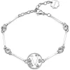 Online Bracciale Donna Con Lettera V Gioielli Chakra | BHKB070 Donna Gioielli Moda Donna