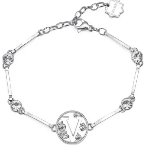 Online Bracciale Donna Con Lettera V Gioielli Chakra | BHKB070 Donna Gioielli Moda Donna