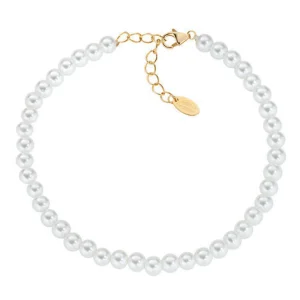 Sale Bracciale Donna Con Perle Swarovski 4 mm | BRPE40SWGB16 Donna Gioielli Moda Donna | Idee Regalo