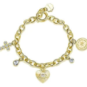 Hot Bracciale Donna Croce Cuore Gioielli Chakra | BHKB120 Donna Gioielli Moda Donna