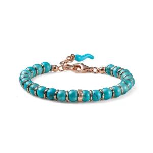 Online Bracciale Donna Encanto Aulite Celeste E Argento Rosa Mariacristinasterling | G4312R Donna Gioielli Moda Donna