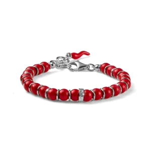 Clearance Bracciale Donna Encanto Corallo Rosso E Argento Mariacristinasterling | G4311 Donna Gioielli Moda Donna