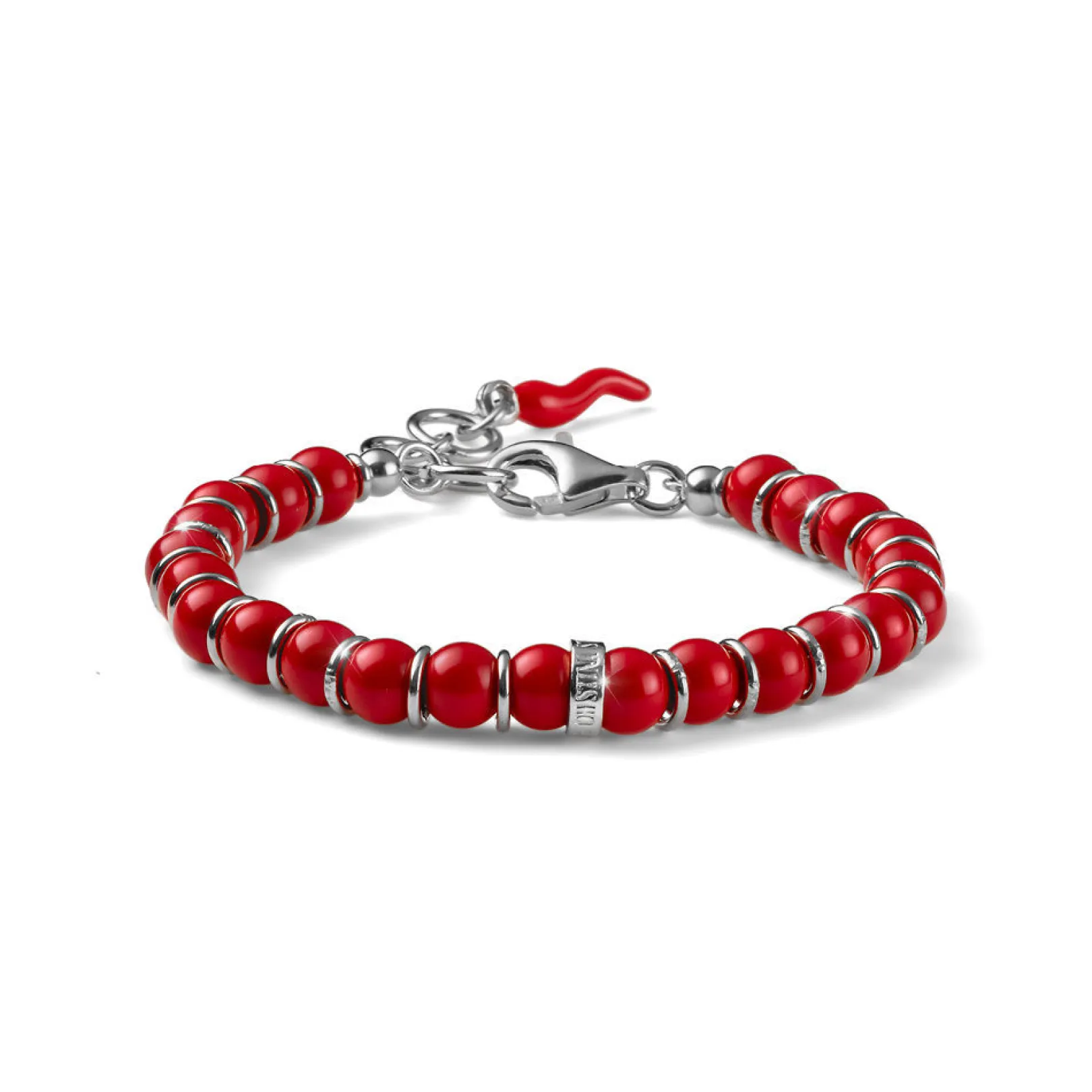 bracciale_donna_encanto_c_0-1.webp Clearance Bracciale Donna Encanto Corallo Rosso E Argento Mariacristinasterling | G4311 Donna Gioielli Moda Donna
