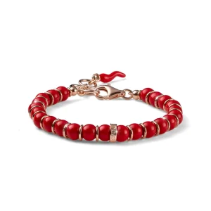 Online Bracciale Donna Encanto Corallo Rosso E Argento Mariacristinasterling | G4311R Donna Gioielli Moda Donna