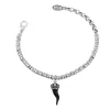 Discount Bracciale Donna In Argento Con Cornetto Nero Gioielli | BM2031/4 Donna Gioielli Moda Donna