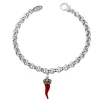 Hot Bracciale Donna In Argento Con Corno Rosso Gioielli | BM2032/1 Donna Gioielli Moda Donna