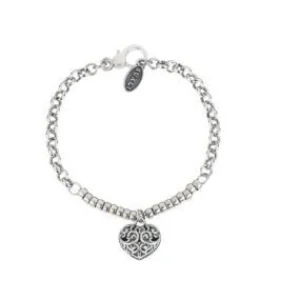 New Bracciale Donna In Argento Cuore Traforato Gioielli | BM2077 Donna Gioielli Moda Donna