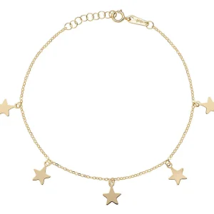 New Bracciale Donna In Oro Con Stelle Gioielli | AU9BRMSTG Donna Gioielli Moda Donna
