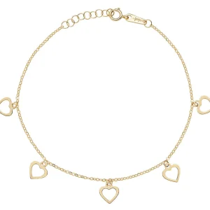 Hot Bracciale Donna In Oro Con Cuori Gioielli | AU9BRMCUG Donna Gioielli Moda Donna