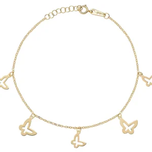 New Bracciale Donna In Oro Con Farfalle Gioielli | AU9BRMFAG Donna Gioielli Moda Donna
