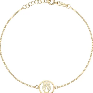 Online Bracciale Donna In Oro Con Gufo Gioielli |  AU9BRGUG3 Donna Gioielli Moda Donna
