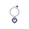 Best Bracciale Donna Objects Con Ciondolo Cuore Blu | BR-344 Donna Gioielli Moda Donna