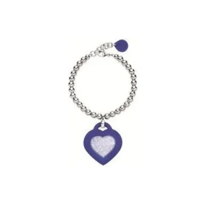 Best Bracciale Donna Objects Con Ciondolo Cuore Blu | BR-344 Donna Gioielli Moda Donna
