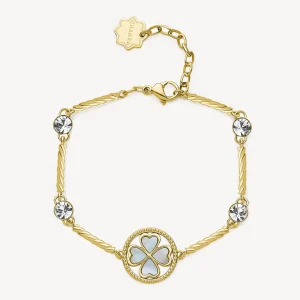 Online Bracciale Donna Quadrifoglio Gioielli Chakra | BHKB152 Donna Gioielli Moda Donna