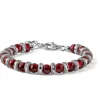 Online Bracciale Donna Red Passion E Cerchietti Diamantati Mariacristinasterling | G5012 Donna Gioielli Moda Donna