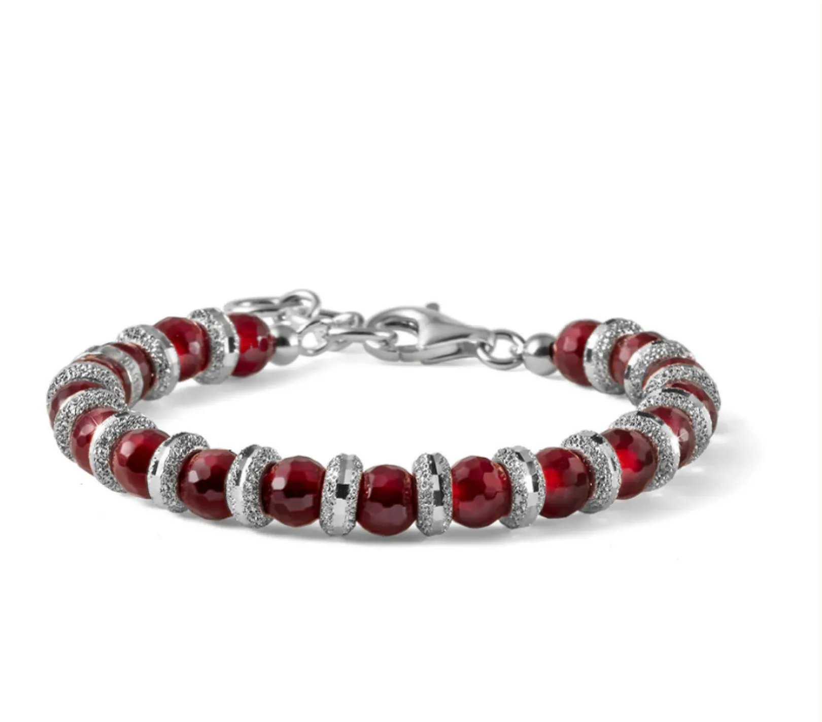 bracciale_donna_red_passi_0.webp Online Bracciale Donna Red Passion E Cerchietti Diamantati Mariacristinasterling | G5012 Donna Gioielli Moda Donna