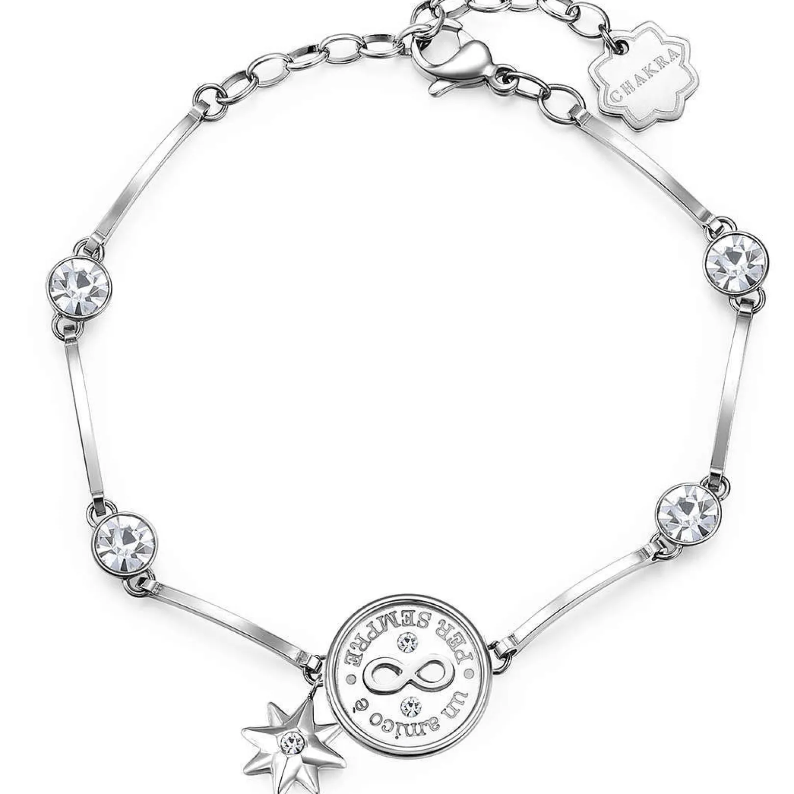 bracciale_donna_rosa_dei__0-2.webp Outlet Bracciale Donna Rosa Dei Venti Con Infinito Gioielli Chakra | BHKB045 Donna Gioielli Moda Donna