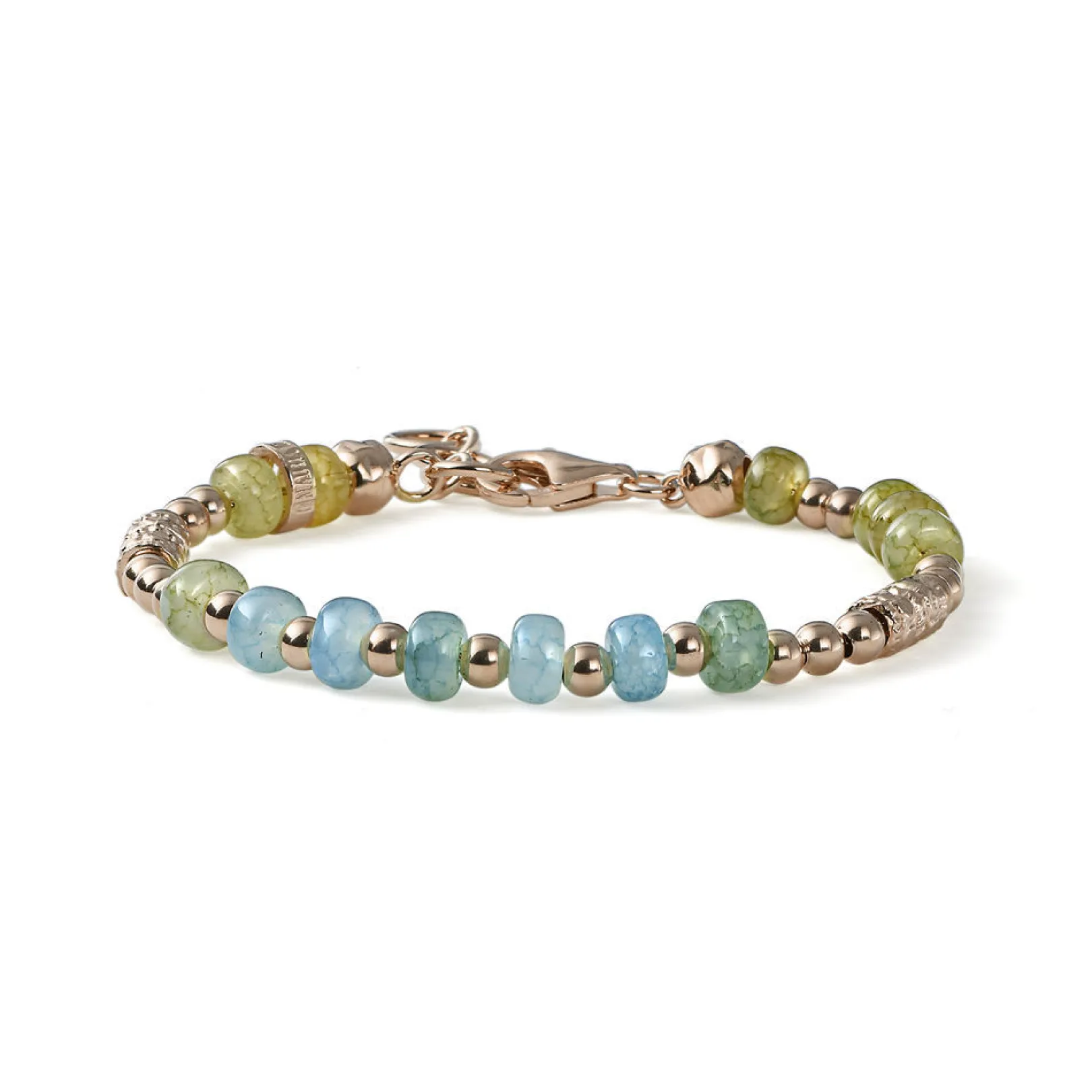 bracciale_donna_snake_riv_0-2.webp Fashion Bracciale Donna Snake Riviera Sfere Argento E Glass Roundel Oceano Mariacristinasterling | G4327R Donna Gioielli Moda Donna