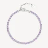 Online Bracciale Donna Tennis Con Zirconi Amethyst Gioielli Desideri | BEI090 Donna Gioielli Moda Donna