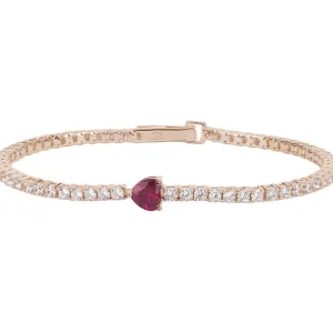 Sale Bracciale Donna Tennis Cuore Gioielli | 533439-S Donna Gioielli Moda Donna | Idee Regalo