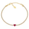 Fashion Bracciale Donna Tennis Cuore Gioielli Tennis | BT21CUGRBZ16 Donna Gioielli Moda Donna