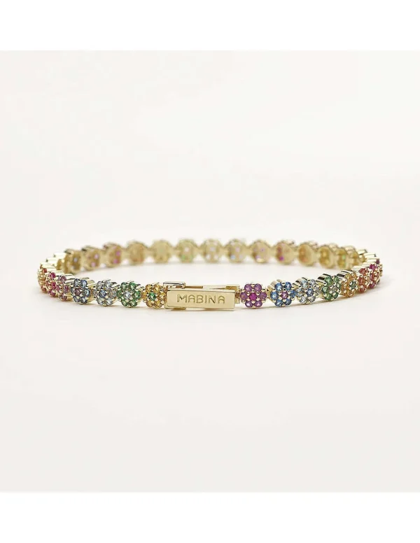 Outlet Bracciale Donna Tennis Fiori Gioielli | 533560-M Donna Gioielli Moda Donna