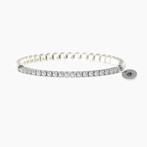 Outlet Bracciale Elastico Tennis E Perle Gioielli | 732341 Donna Gioielli Moda Donna | Idee Regalo