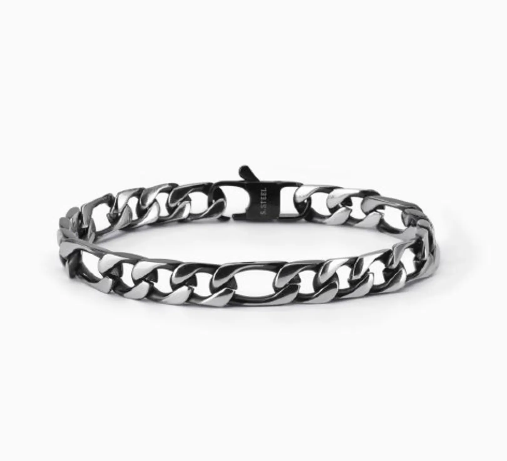 bracciale_in_acciaio_da_u_0.webp Best Bracciale In Acciaio Da Uomo Con Catena Groumette 2Jewels | 232265 Uomo Gioielli Moda Uomo