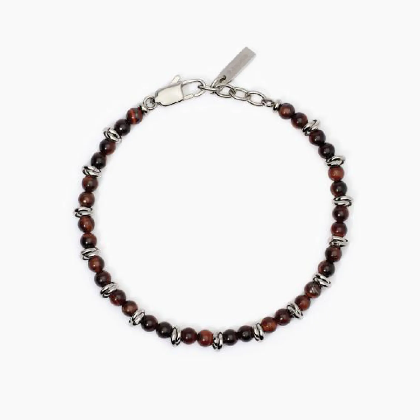 bracciale_in_acciaio_occh_0-2.webp Clearance Bracciale In Acciaio Occhio Di Tigre 2Jewels | 232501 Uomo Gioielli Moda Uomo