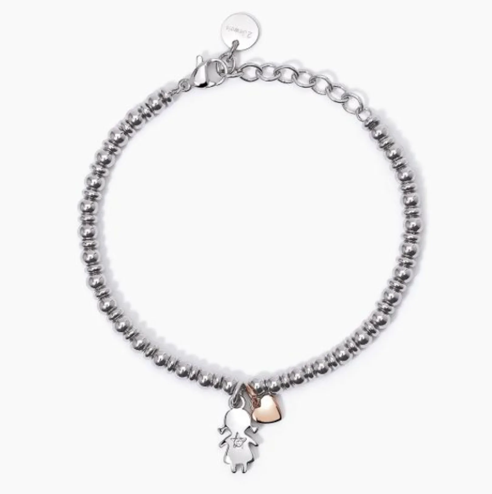 bracciale_in_acciaio_pend_0-2.webp Sale Bracciale In Acciaio Pendente Bambina 2Jewels | 232404 Donna Gioielli Moda Donna