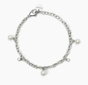 New Bracciale In Acciaio Perle E Cristalli 2Jewels | 232450 Donna Gioielli Moda Donna