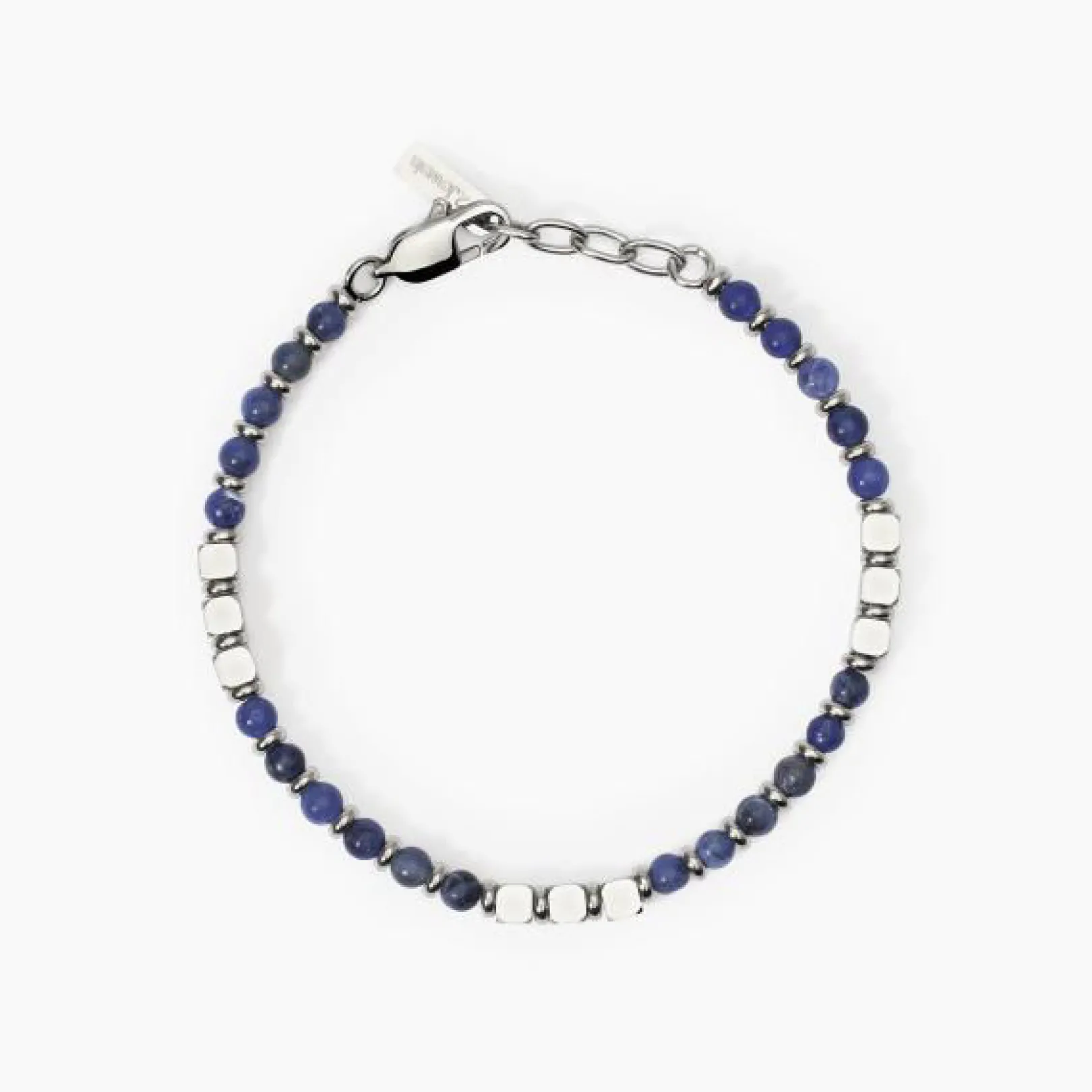 bracciale_in_acciaio_soda_0.webp Clearance Bracciale In Acciaio Sodalite 2Jewels | 232584 Uomo Gioielli Moda Uomo