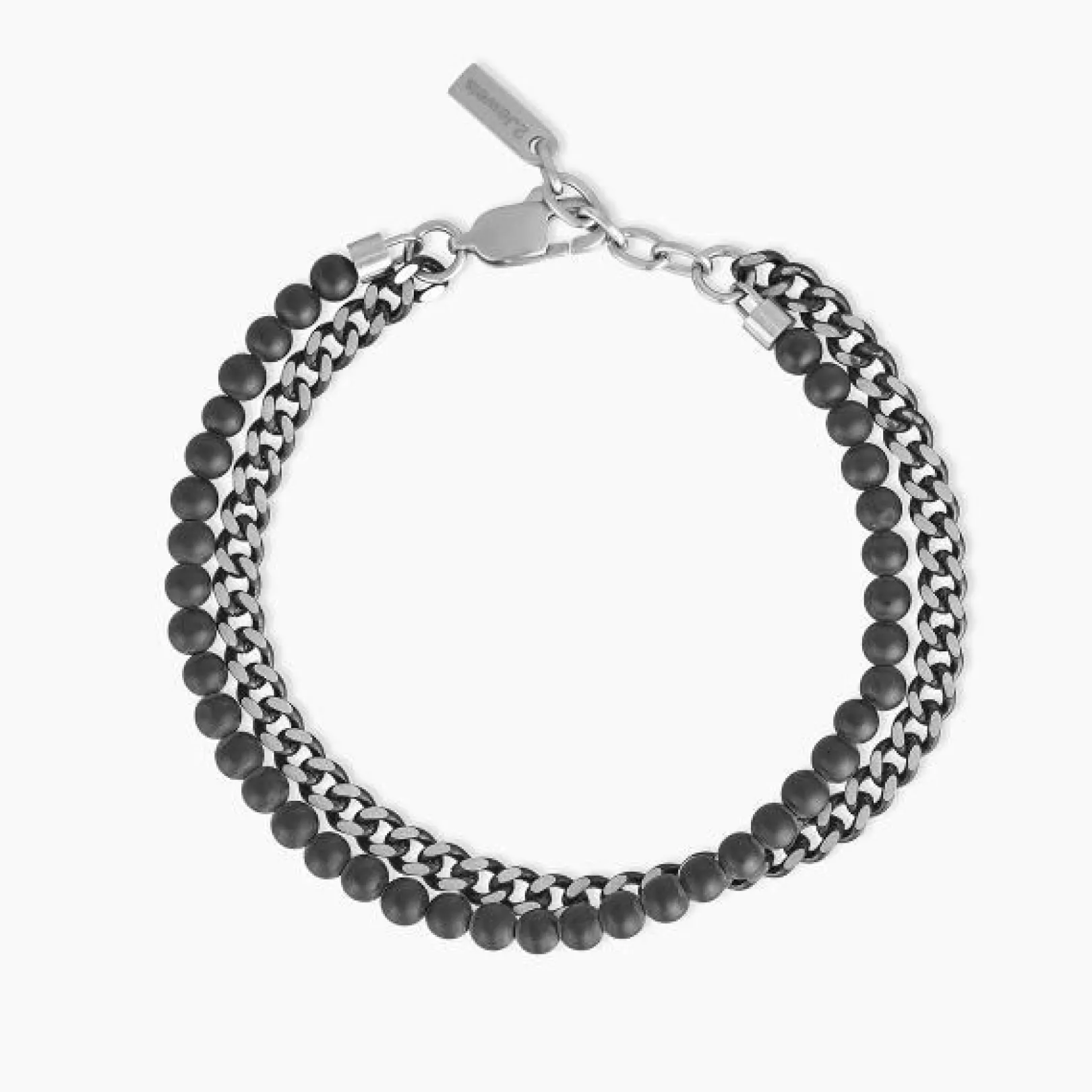 bracciale_in_acciao_con_p_0.webp Best Bracciale In Acciao Con PVD Nero Agata 2Jewels | 232107 Uomo Gioielli Moda Uomo