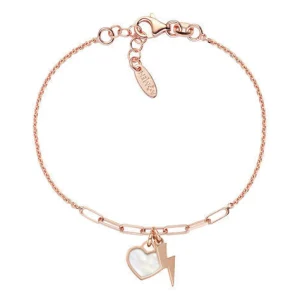 Hot Bracciale In Argento " Cuore E Fulmine" Gioielli Le Madreperle | BRMPCURB Donna Gioielli Moda Donna