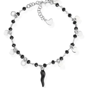 New Bracciale In Argento Con Cornetto  Gioielli Cornetto | BRCSHBN1 Donna Gioielli Moda Donna