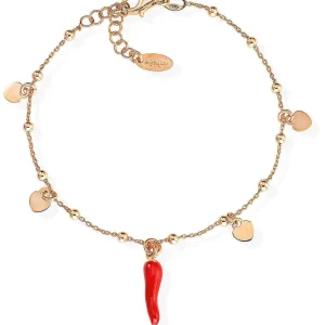 Outlet Bracciale In Argento Con Cornetto Gioielli Fortuna | BRCSHRR3 Donna Gioielli Moda Donna