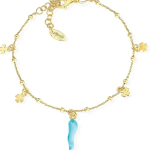 Best Bracciale In Argento Con Cornetto Gioielli Fortuna | BRCSQGA3 Donna Gioielli Moda Donna
