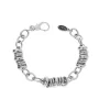 New Bracciale In Argento Con Anelli Gioielli | BM1309 Donna Gioielli Moda Donna
