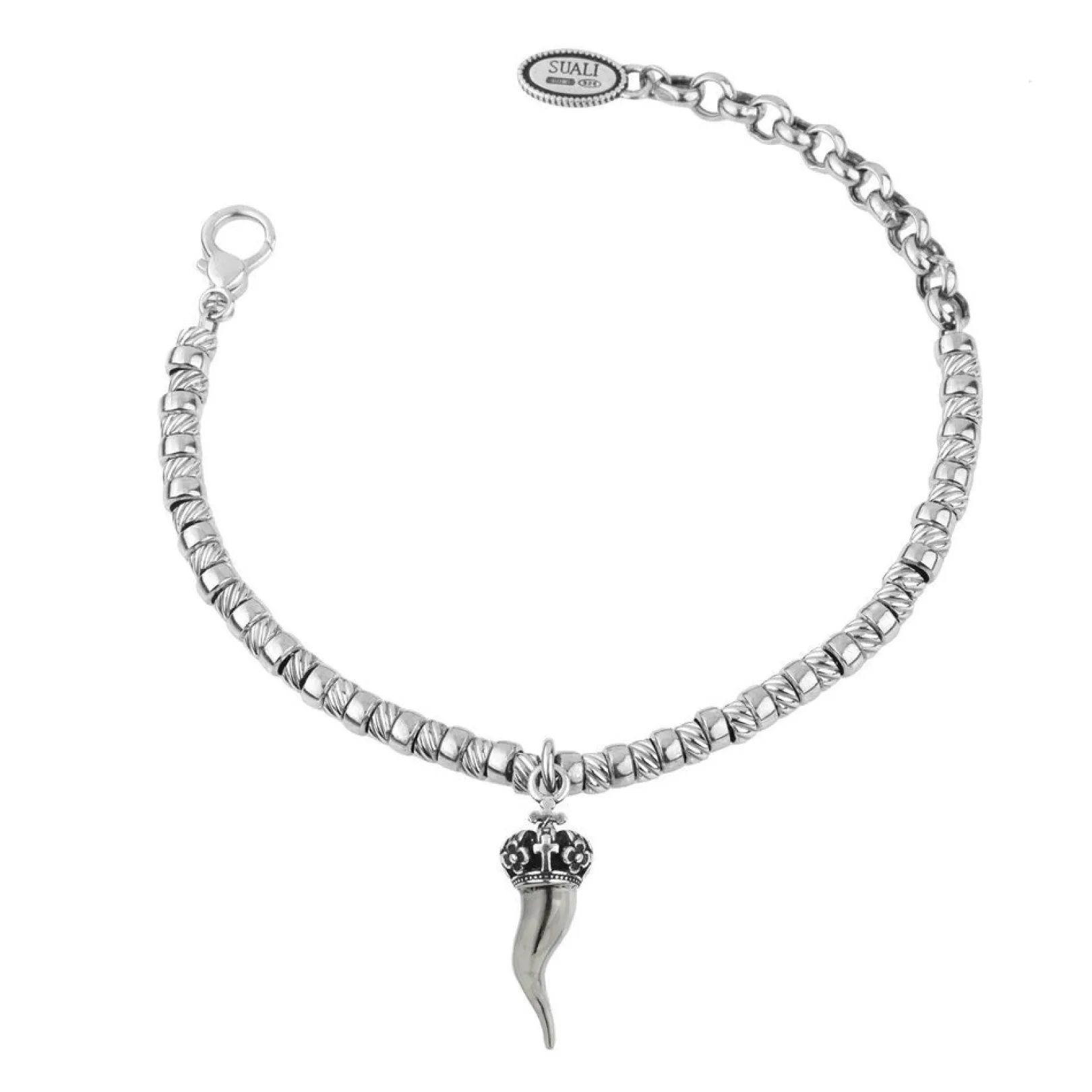 bracciale_in_argento_con__0-26.webp Fashion Bracciale In Argento Con Cornetto Silver Gioielli | BM2031 Donna Gioielli Moda Donna